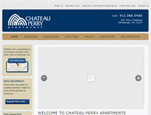 Tablet Screenshot of chateauperryapts.com